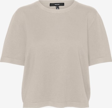 VERO MODA Пуловер 'VMSILJE' в бежово: отпред