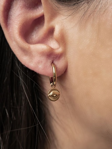 Orecchini 'Lucky Gaze' di Hey Happiness in oro