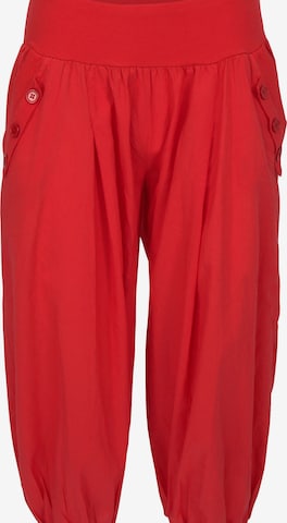 malito more than fashion Harem Pants in Red: front