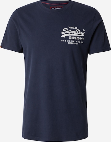 Superdry Shirt 'Tokyo' in Blue: front