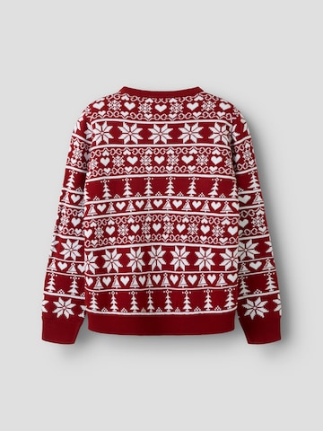 NAME IT Sweater 'NKNRISMAS' in Red