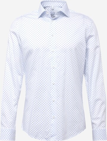 SEIDENSTICKER Slim fit Button Up Shirt in Blue: front