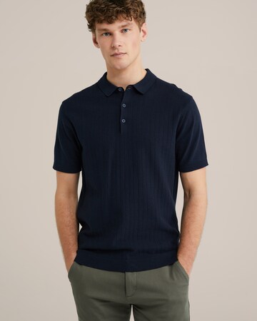 WE Fashion Poloshirt in Blau: Vorderseite