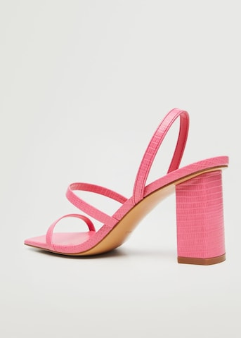 MANGO Remsandal 'Trini' i rosa