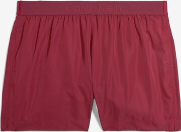 Calvin Klein Swimwear Board Shorts in Red: front