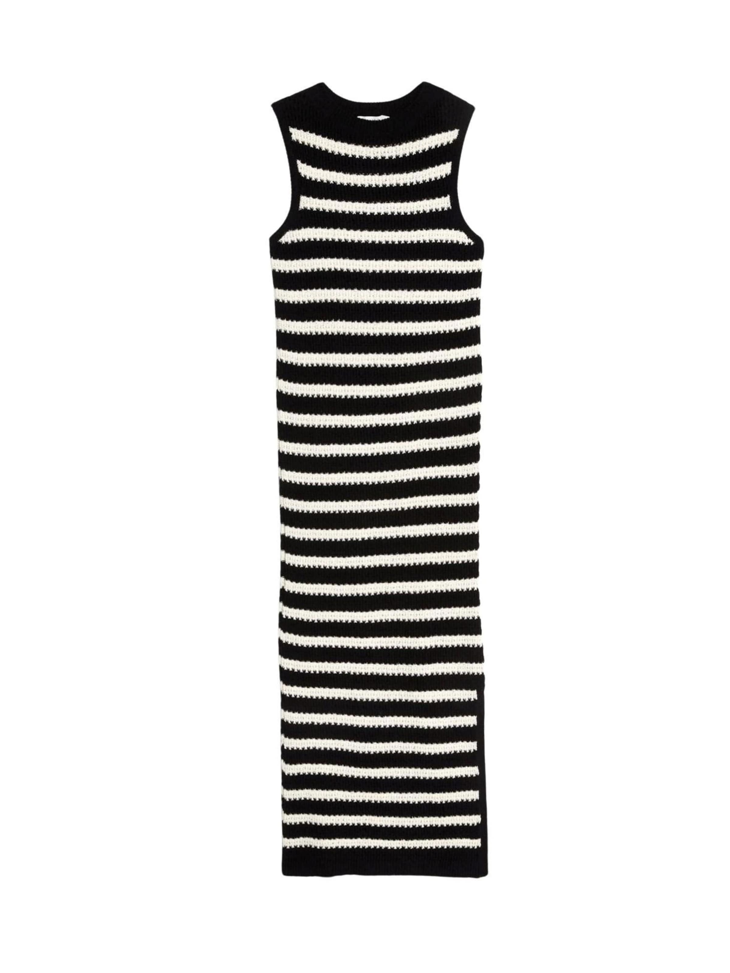 Marks & Spencer Robes en maille en noir / blanc, Vue avec produit