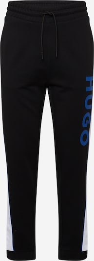 HUGO Blue Pantalon 'Narlos' en bleu / noir / blanc, Vue avec produit