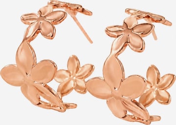 Hey Happiness Ohrringe 'Bloom Flower Hoop' in Gold: Vorderseite