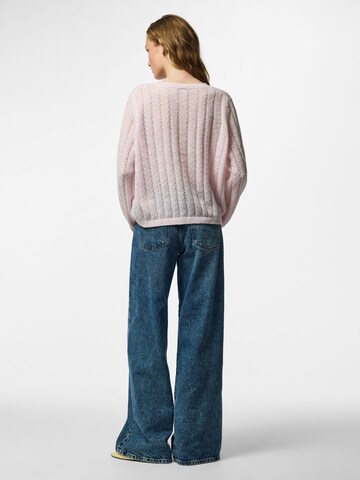PIECES Strickjacke 'PCAda' in Pink