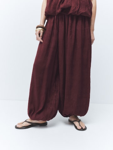 Barrel Pantaloni modello harem di Next in rosso: frontale