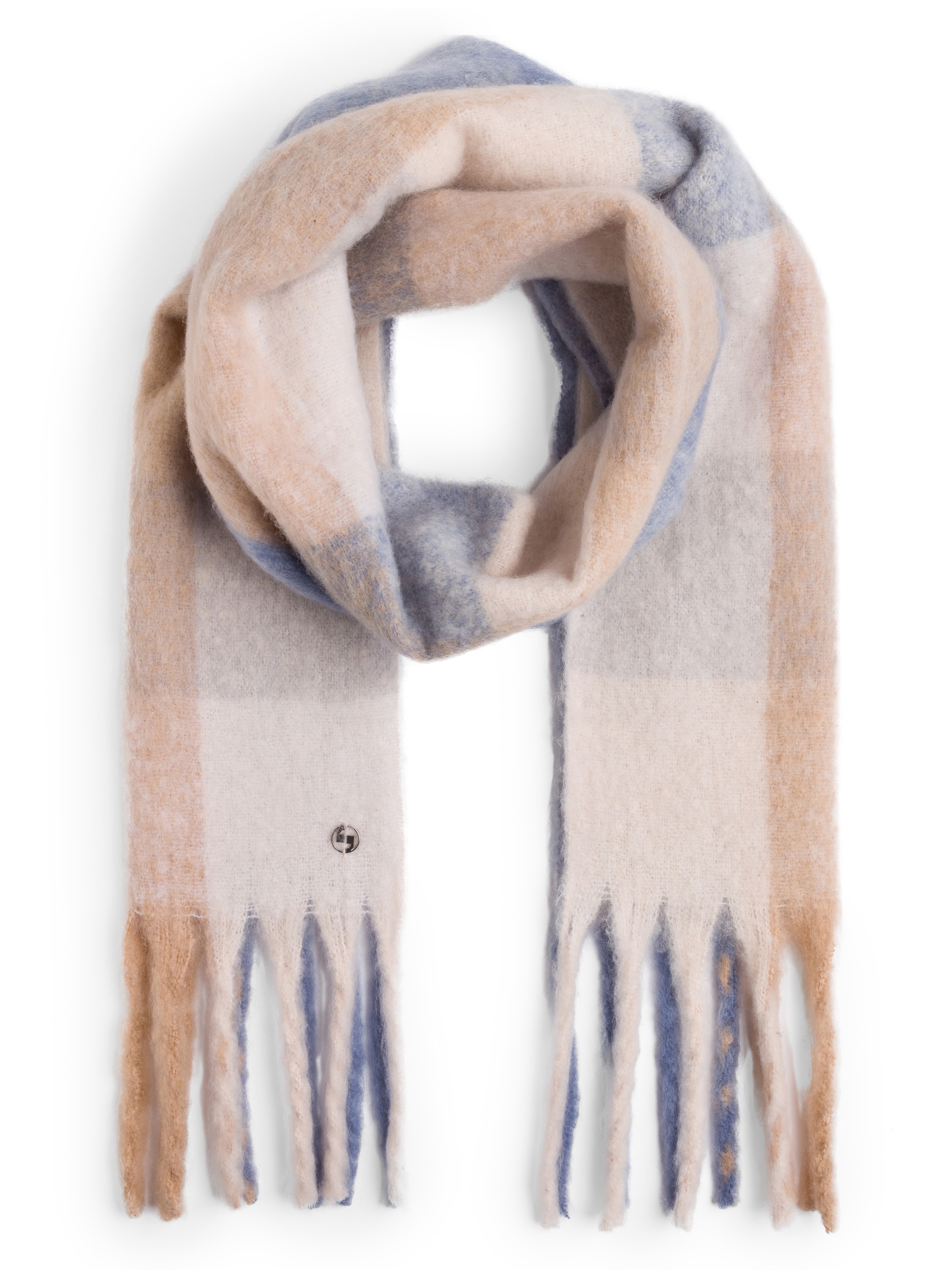 COMMA Schal in Blau: Vorderseite