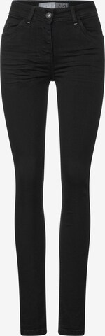 CECIL Slim fit Jeans 'Vicky' in Black: front
