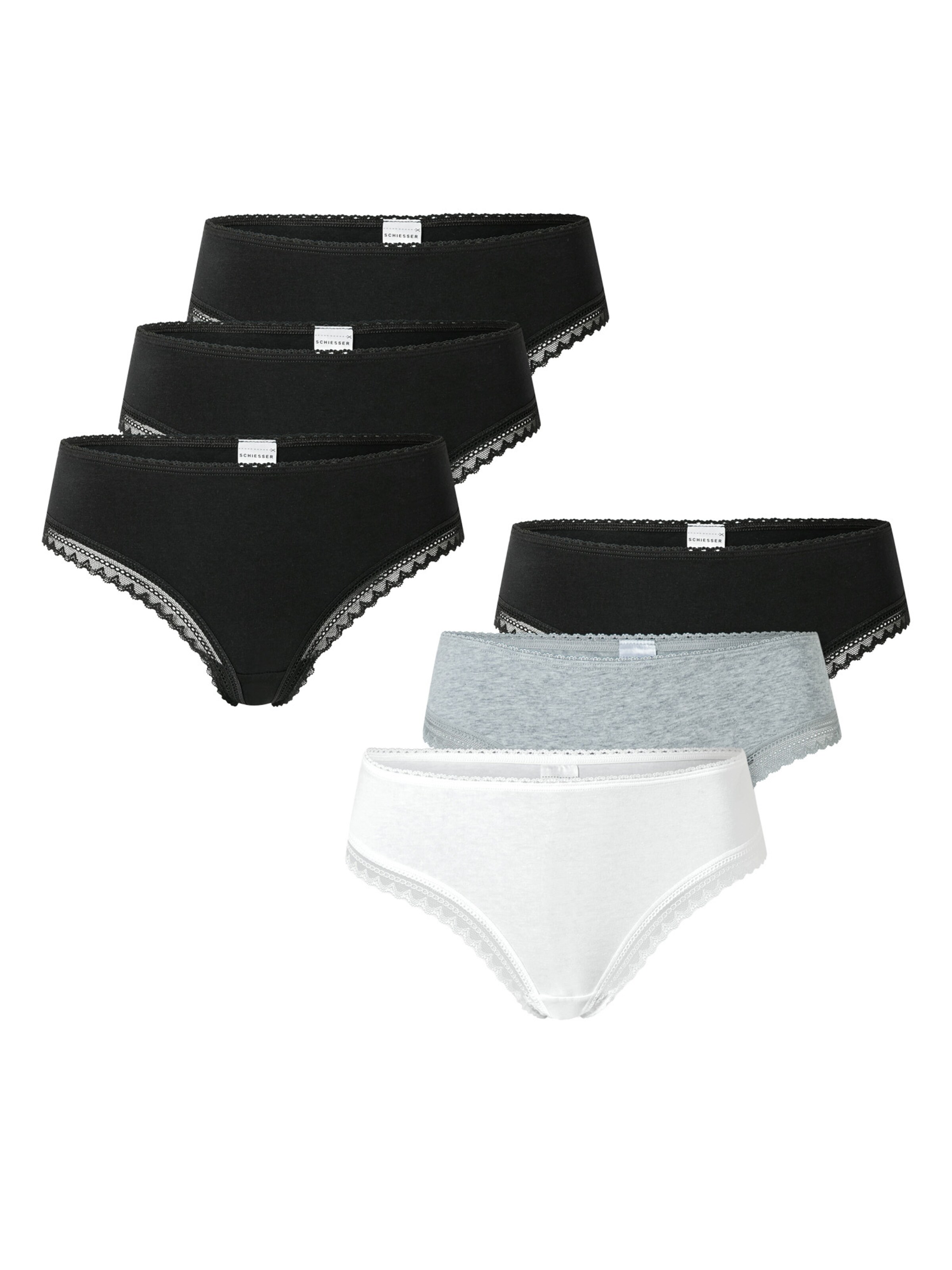 SCHIESSER Tanga ' Cheeky String ' in Grau: Vorderseite