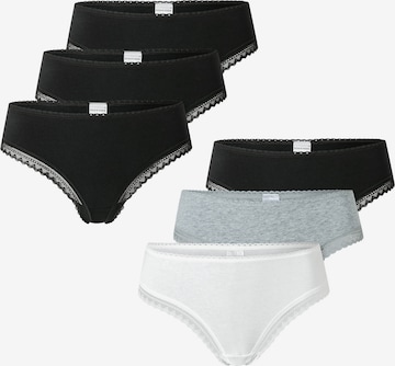 SCHIESSER Tanga ' Cheeky String ' in Grau: Vorderseite