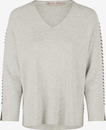 Pull-over 'Paloma' Lovely Sisters en gris : devant