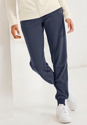 KangaROOS Tapered Pajama Pants in Blue: front