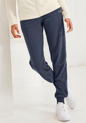 KangaROOS Tapered Pajama Pants in Blue: front