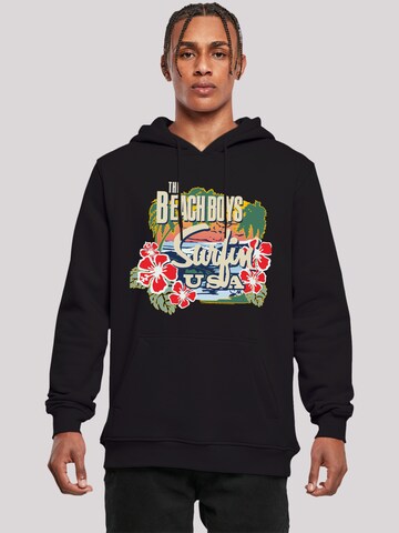 F4NT4STIC Sweatshirt 'The Beach Boys Musik Band Tropical' in Schwarz: predná strana