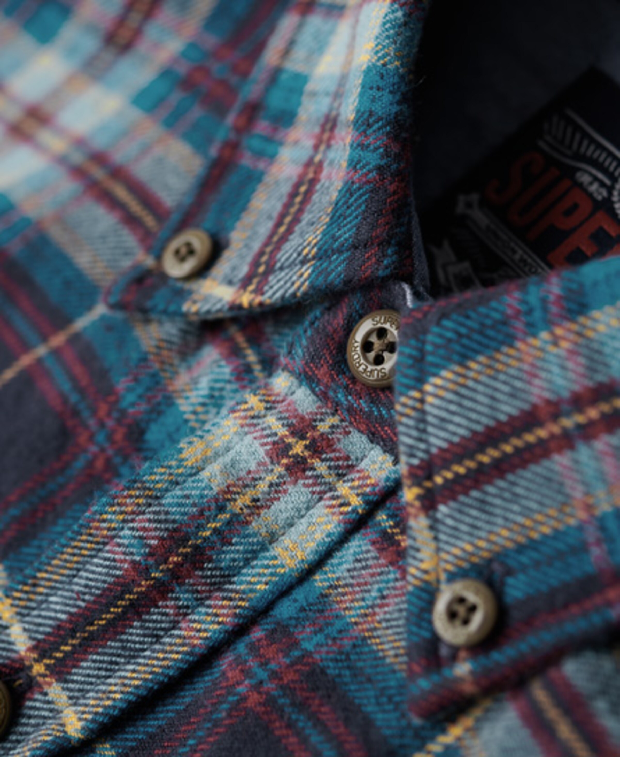 Superdry Regular Fit Hemd in Blau