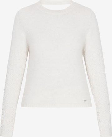 Pull-over DreiMaster Vintage en blanc : devant