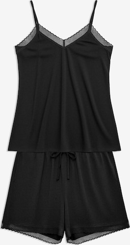 Gisela Pyjama ' ' värissä musta: etupuoli