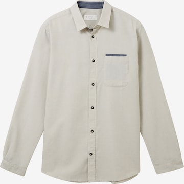 TOM TAILOR Regular fit Button Up Shirt in White: front