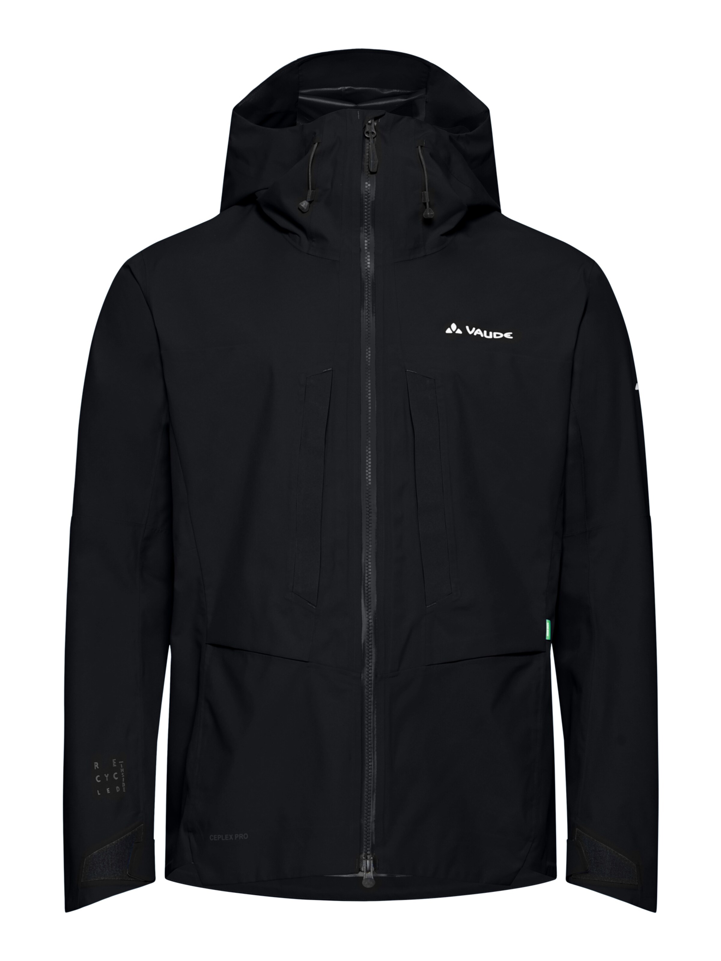 VAUDE Outdoorjacke 'Monviso' in Schwarz: Vorderseite