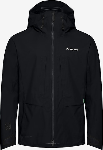 VAUDE Outdoorjacke 'Monviso' in Schwarz: Vorderseite