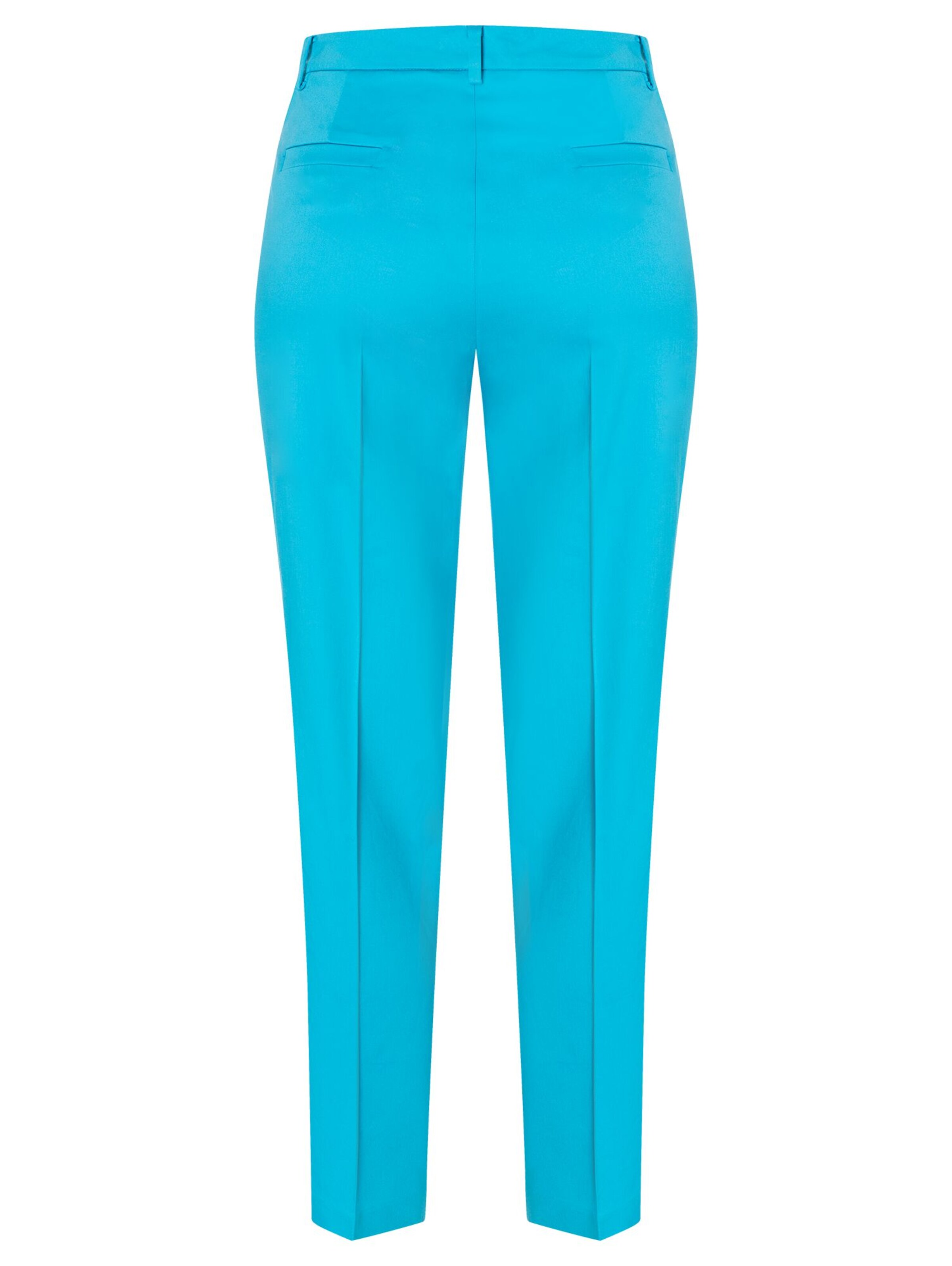 MORE & MORE Slimfit Spodnie w kant 'Hedy' w kolorze zielony