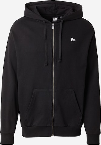 NEW ERAGornji dio trenirke 'ESSNTIALS' - crna boja: prednji dio