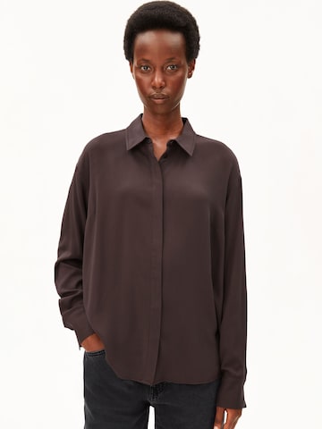 ARMEDANGELS Bluse 'LARISAANA' in Braun: Vorderseite