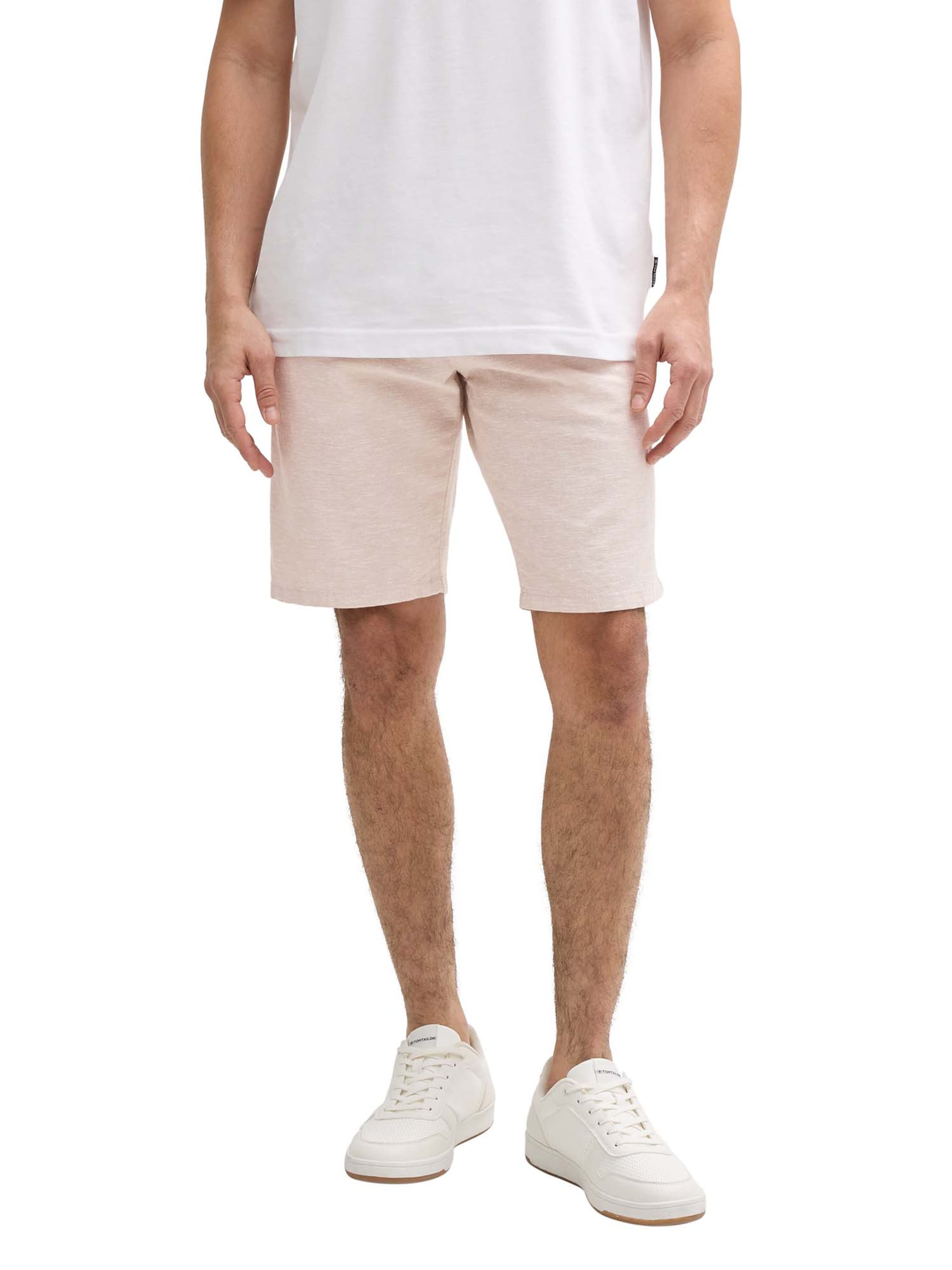 Regular Pantalon chino TOM TAILOR en beige : devant