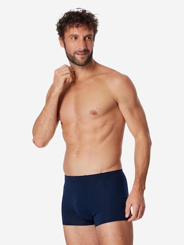 SCHIESSER Boxer shorts '95/5 Essentials - Cotton' in Blue