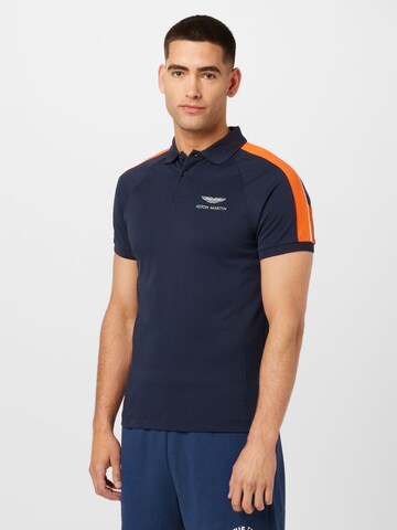 Hackett London Тениска в синьо: отпред