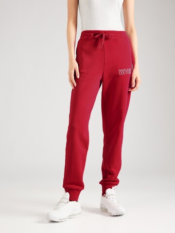 Versace Jeans Couture Tapered Trousers in Red: front