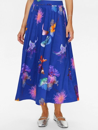 NÜMPH Hame 'Garden' värissä ultramariini / monivärinen, Tuotenäkymä