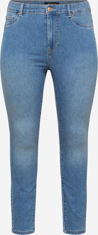 ONLY Carmakoma Skinny Jeans 'Kila' i blå: forside