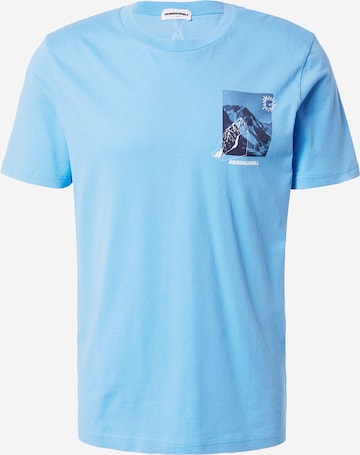 ARMEDANGELS Shirt 'JAAMES SUMMER MOUNTAIN' in Blauw: voorkant