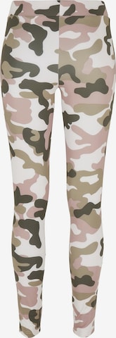 Urban Classics Skinny Leggings in Pink