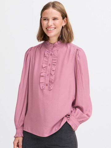 b.young Blouse 'FENJA' in Roze: voorkant