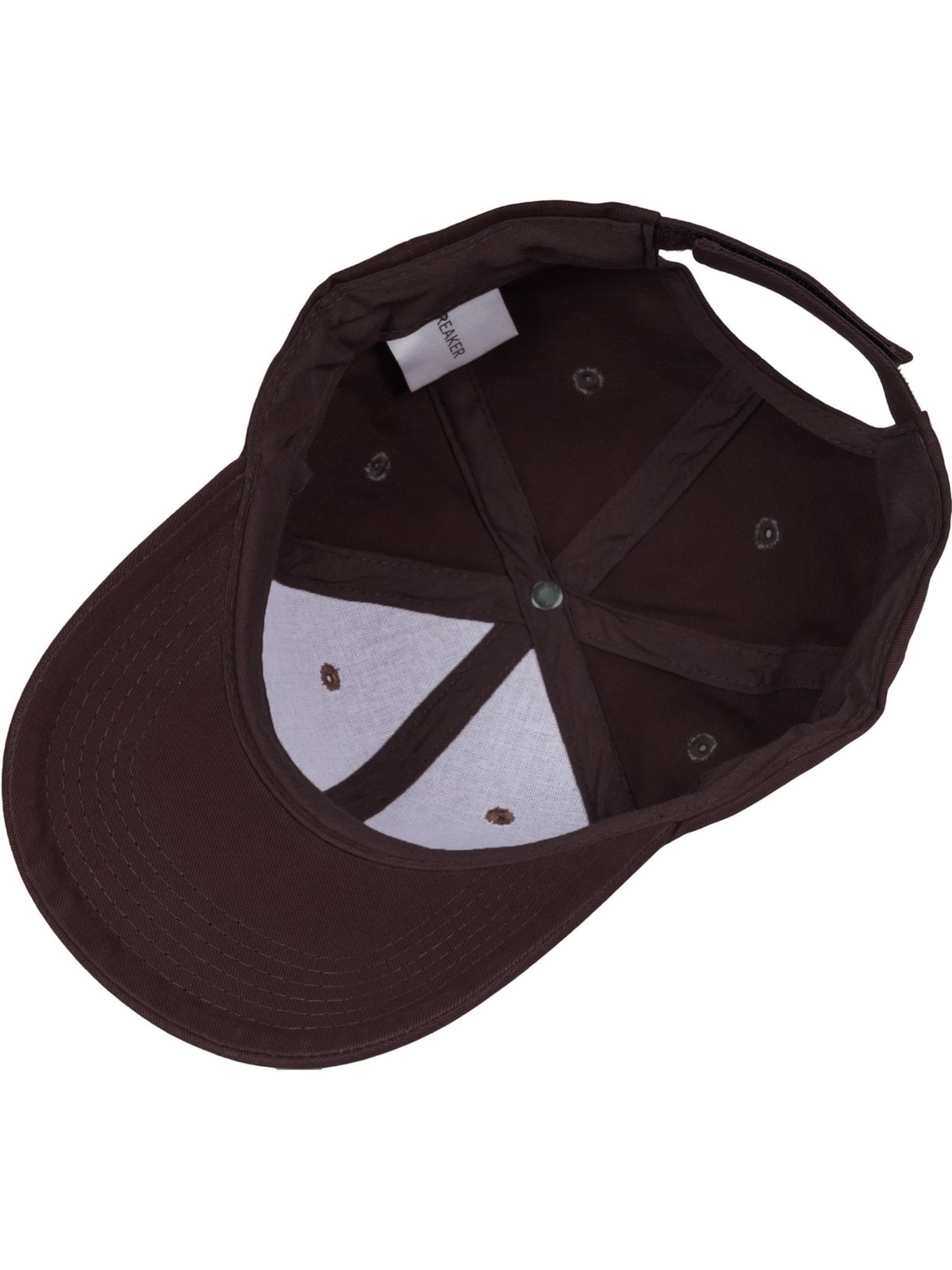 styleBREAKER Cap 'Baseball Cap Einfarbig'‌‌‌‌‌‌ in Braun