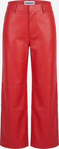 Wide Leg Pantalon KAVAZI en rouge : devant