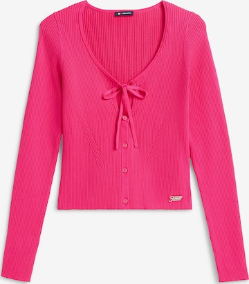 Cardigan Tommy Jeans en rose : devant