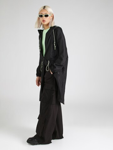 Soccx Between-Seasons Coat in Black