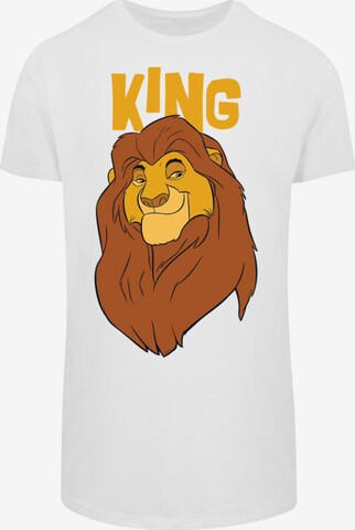 T-Shirt ''Disney The König Der Löwen Mufasa King' F4NT4STIC en blanc : devant