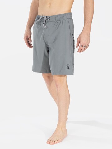 Spyder Regular Sports swimming trunks in Grey: front