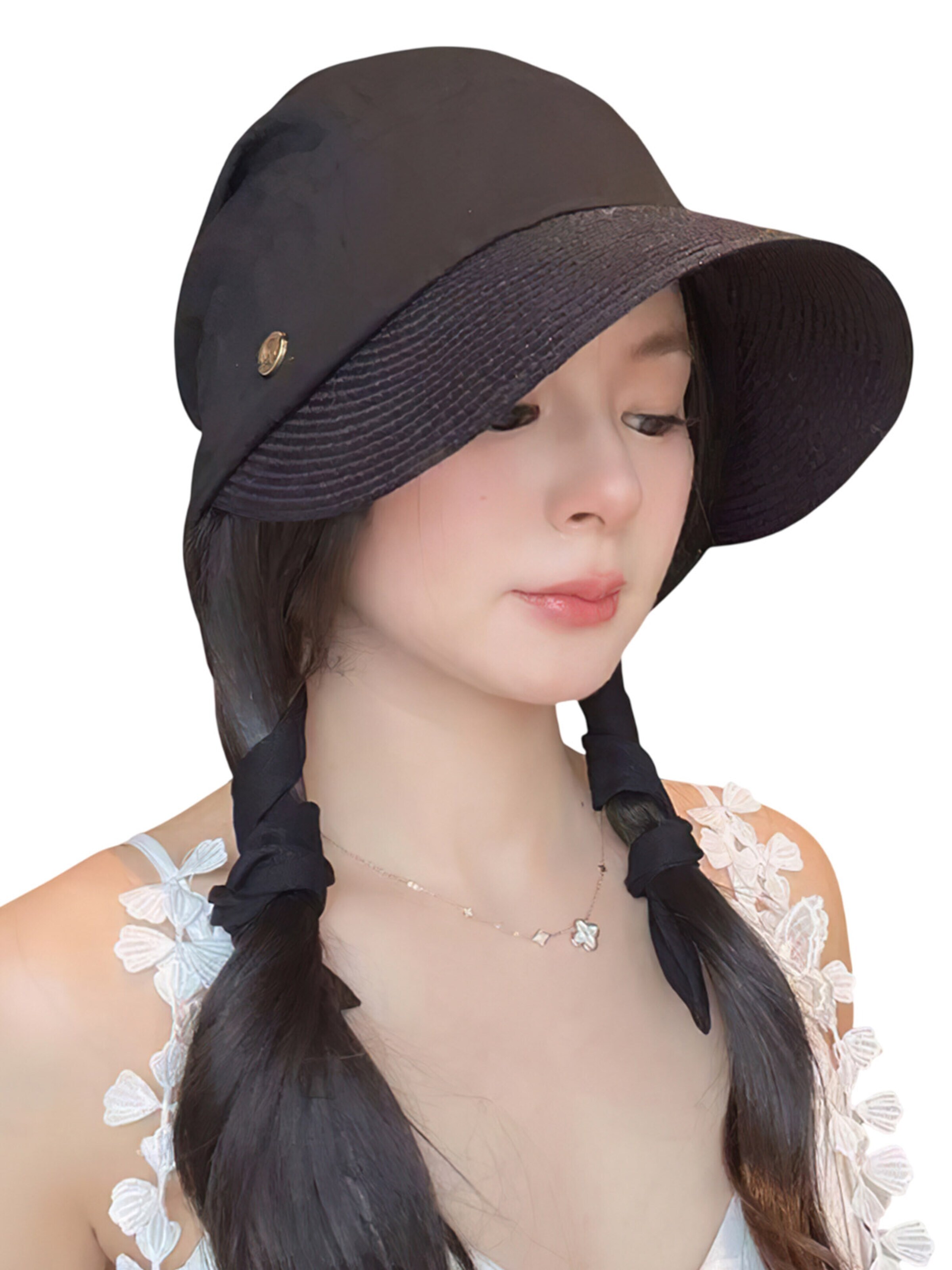 Magicshe Hat in Black: front