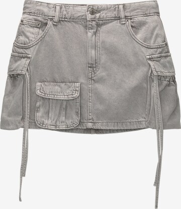 Pull&Bear Skirt in Grey: front