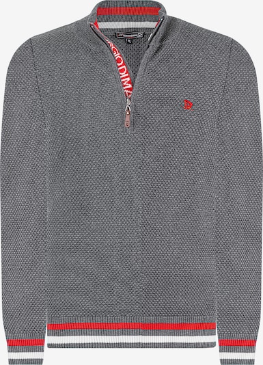 Giorgio di Mare Пуловер в антрацитно черно / червено, Преглед на продукта