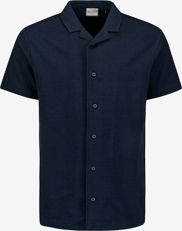 No Excess Regular Fit Hemd in Blau: Vorderseite